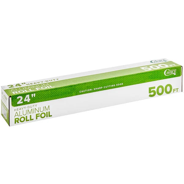 Heavy Duty Aluminum Foil Roll with Serrated Cutter 18