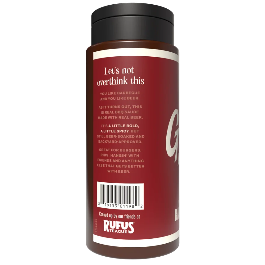 Rufus Teague Amped-Up Garage Beer Barbecue Sauce, view 2