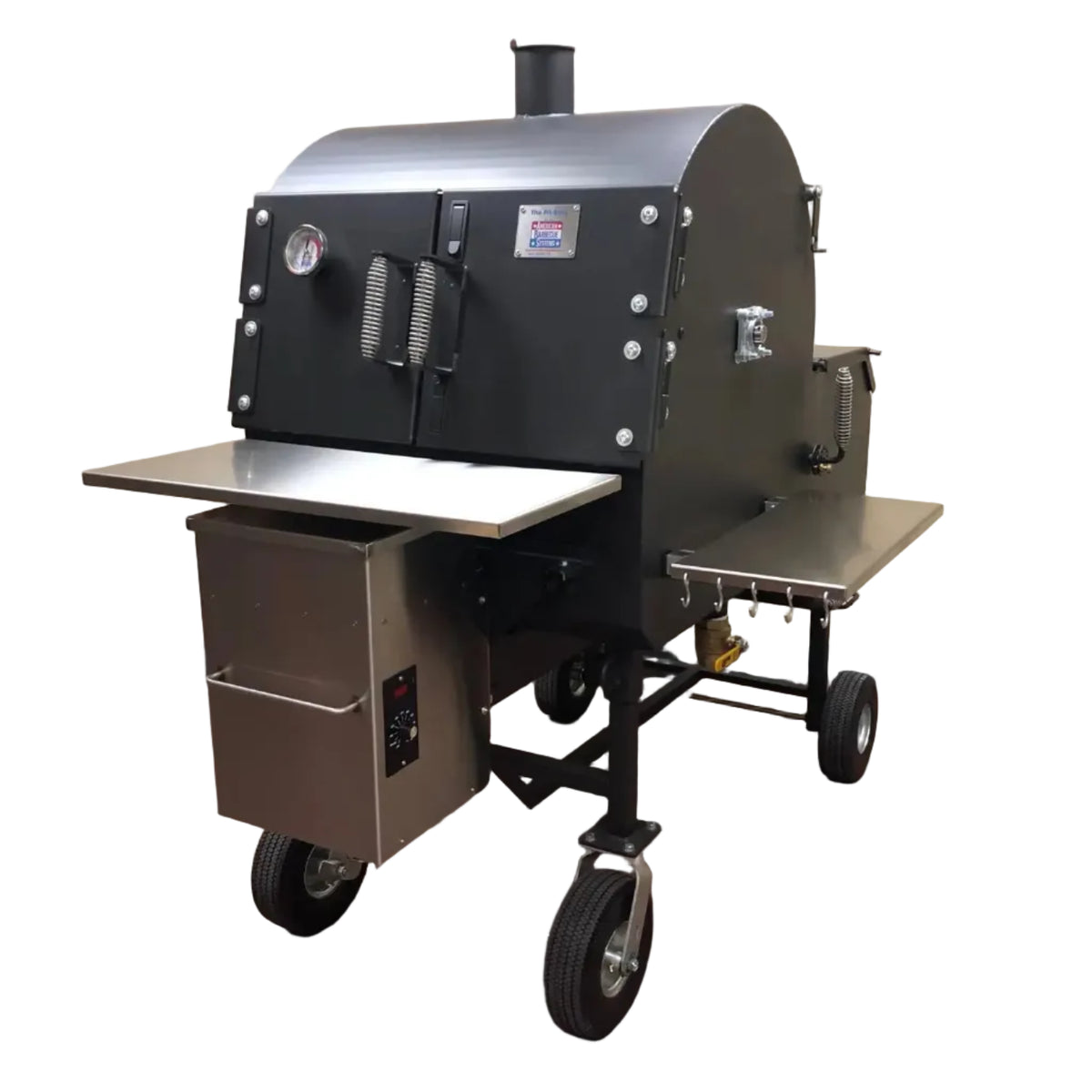 American Barbecue Systems Pit-Boss Smoker w/ Stainless Steel Flat Racks and Pellet System