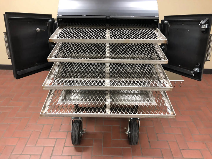 American Barbecue Systems Pit-Boss Smoker w/ Stainless Steel Flat Racks and Pellet System