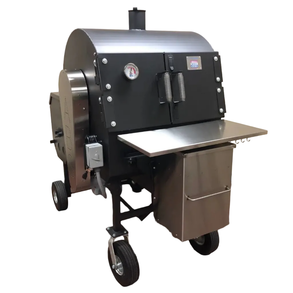 American Barbecue Systems Pit-Boss Smoker w/ Stainless Steel Flat Racks and Pellet System