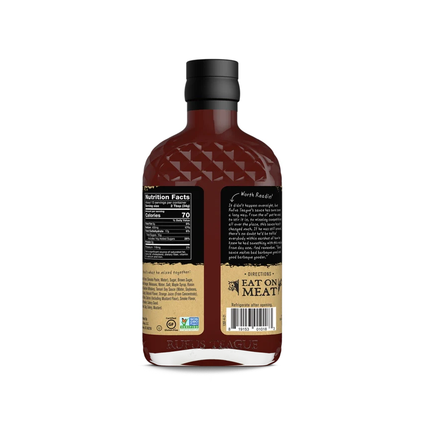 Rufus Teague Whiskey Maple Barbecue Sauce