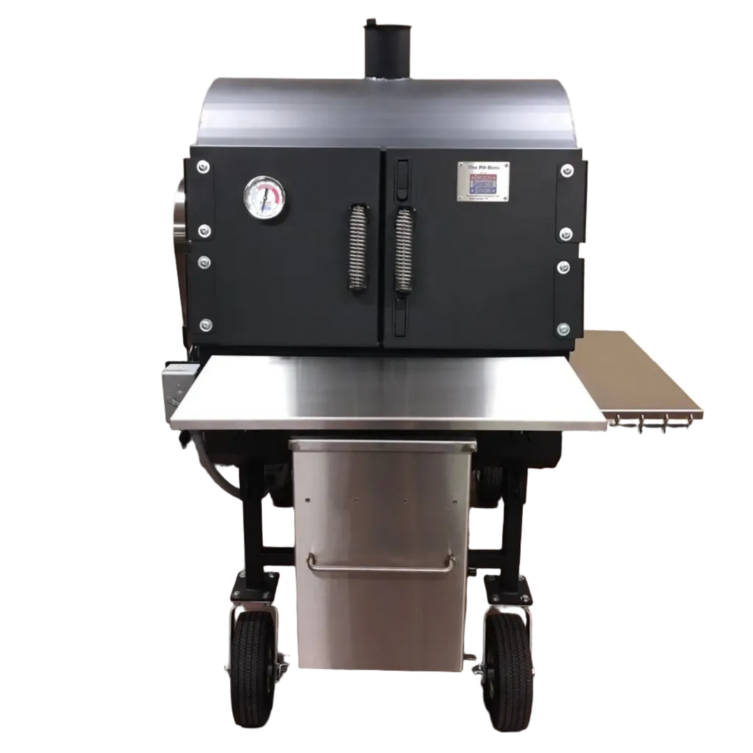 American Barbecue Systems Pit-Boss Smoker w/ Stainless Steel Flat Racks and Pellet System