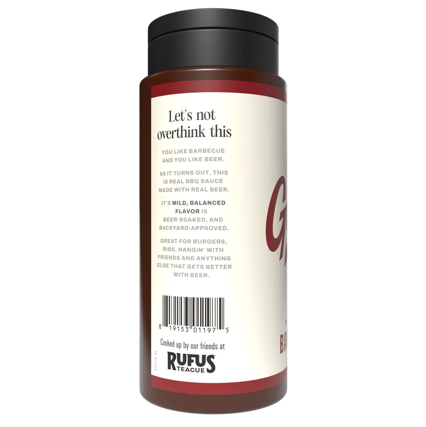 Rufus Teague Classic Garage Beer® Barbecue Sauce