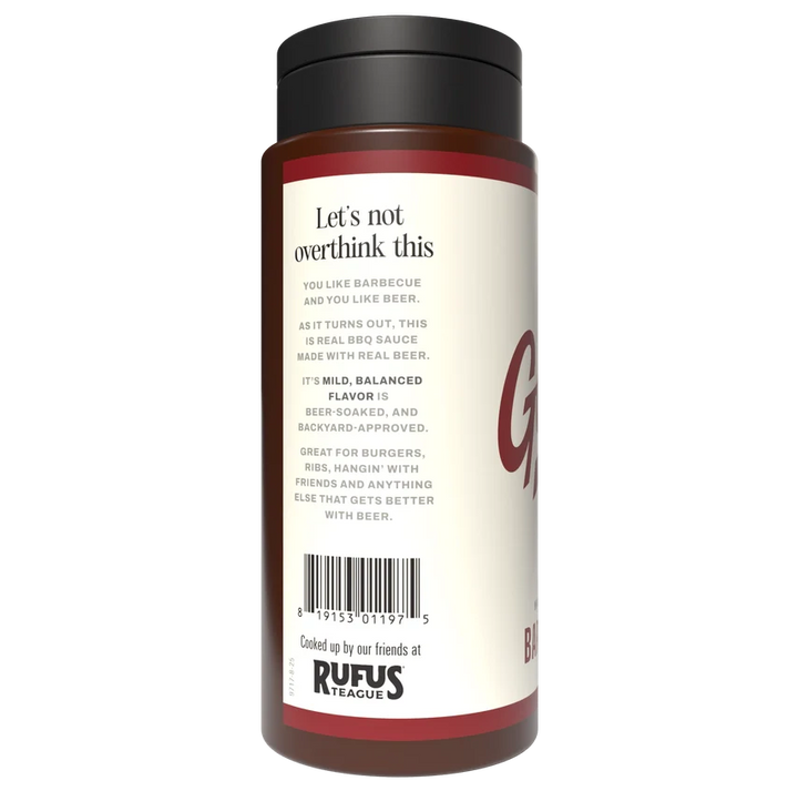 Rufus Teague Classic Garage Beer® Barbecue Sauce