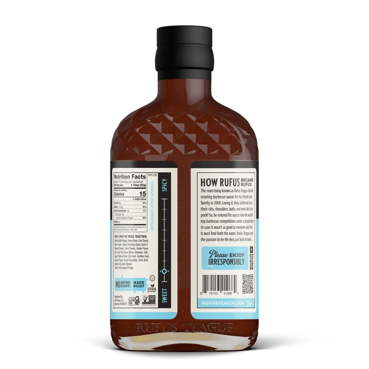 Rufus Teague Slim N' Sweet Sugar-Free Barbecue Sauce