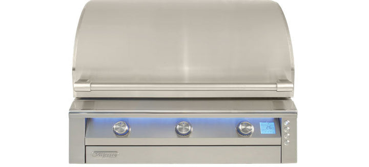 Alfresco 36" AIPG Intelligent Professional Built-In Gas Grill showcasing full stainless steel construction.