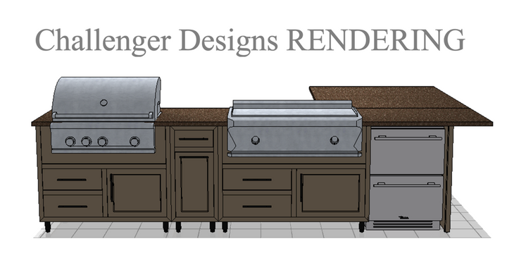 Challenger Custom Outdoor Kitchen Quote 50646REV3 Kyle Haulotte Project