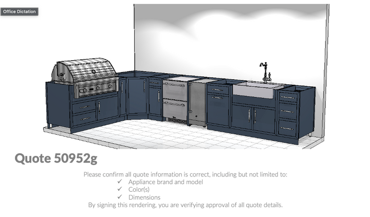 Challenger Custom Outdoor Kitchen Quote 50952g Matt Laura Craig Project