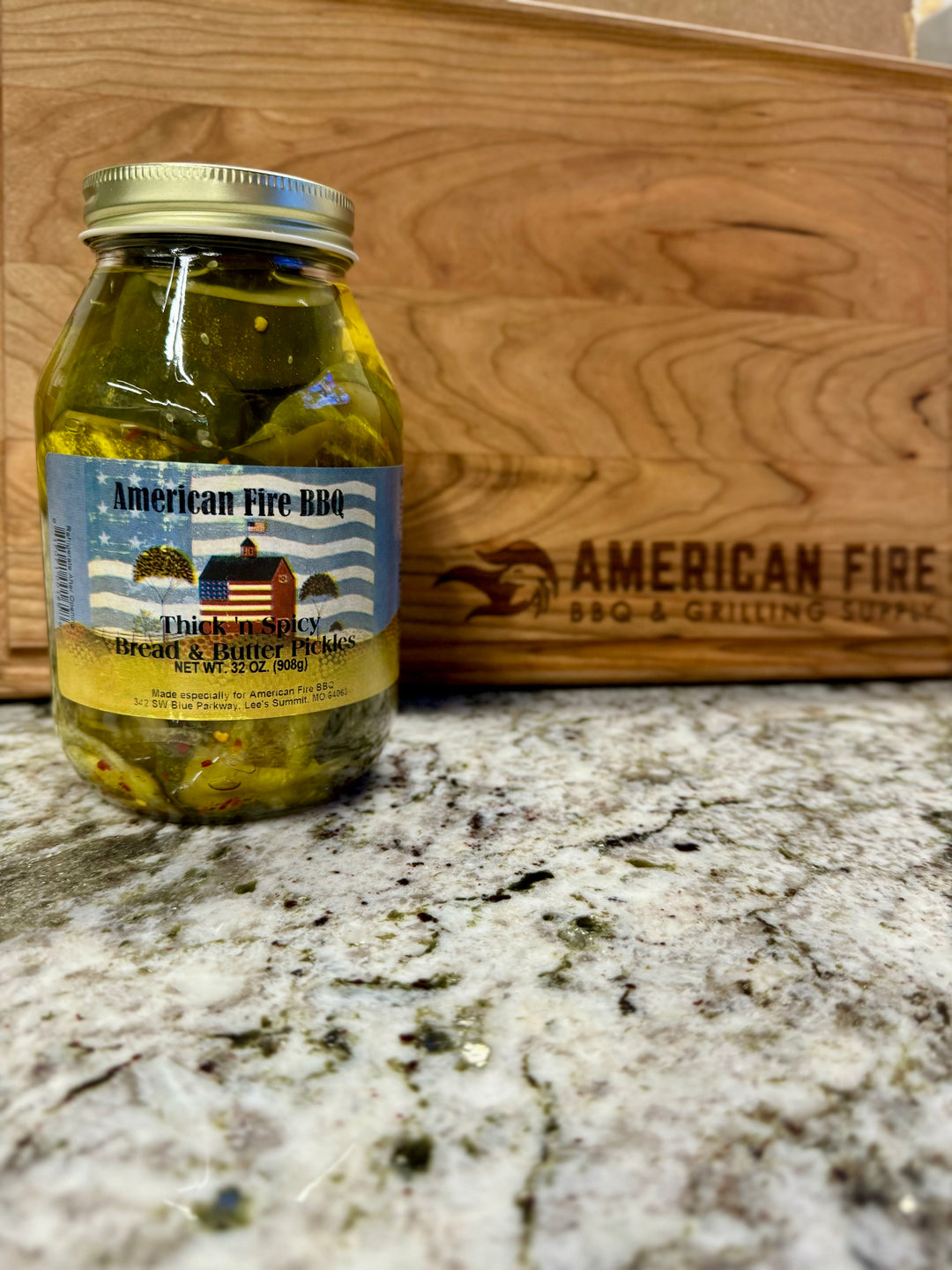 American Fire BBQ Thick'n Spicy Bread & Butter Pickles