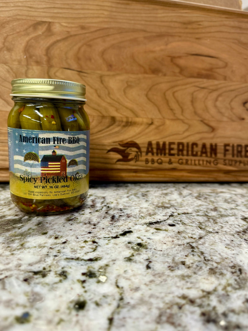 American Fire BBQ Spicy Pickled Okra