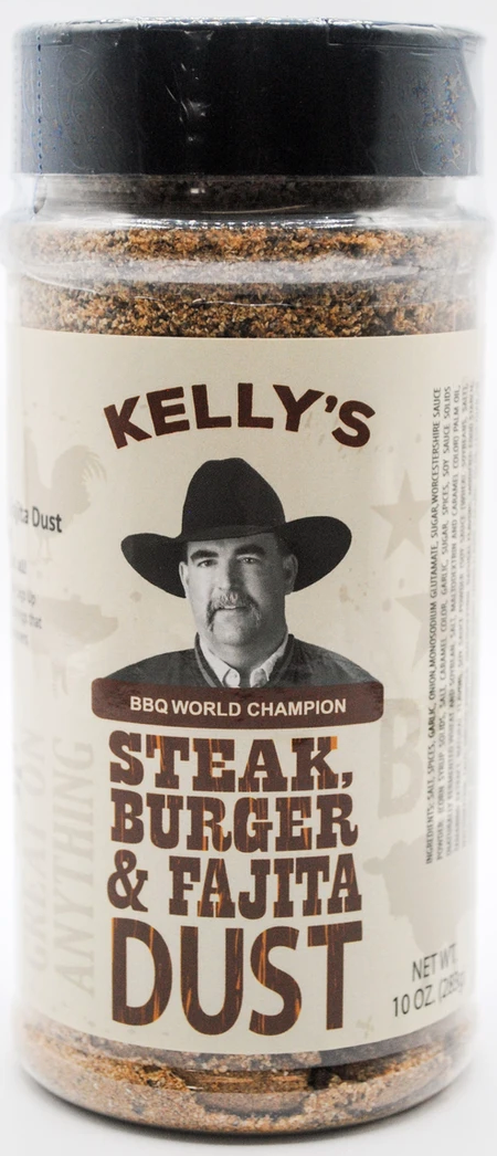 Kellys BBQ World Champion Seasoning Steak, Burger & Fajita Dust