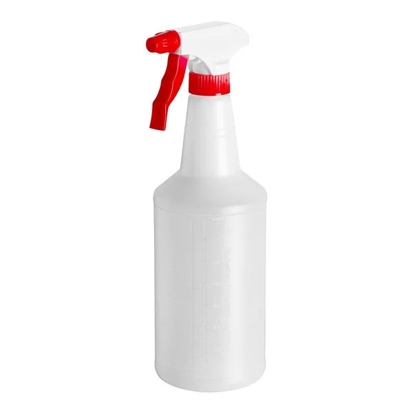 Lavex 32 oz. Plastic Bottles with Red Spray Trigger