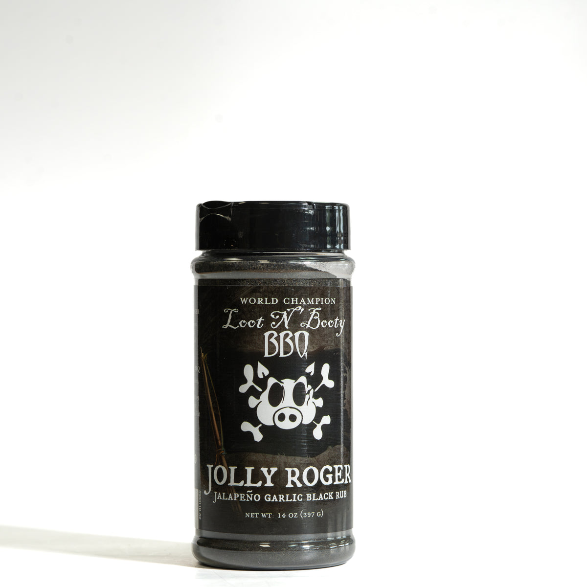 Loot N' Booty BBQ Jolly Roger Jalapeño Garlic Black Rub, view 2