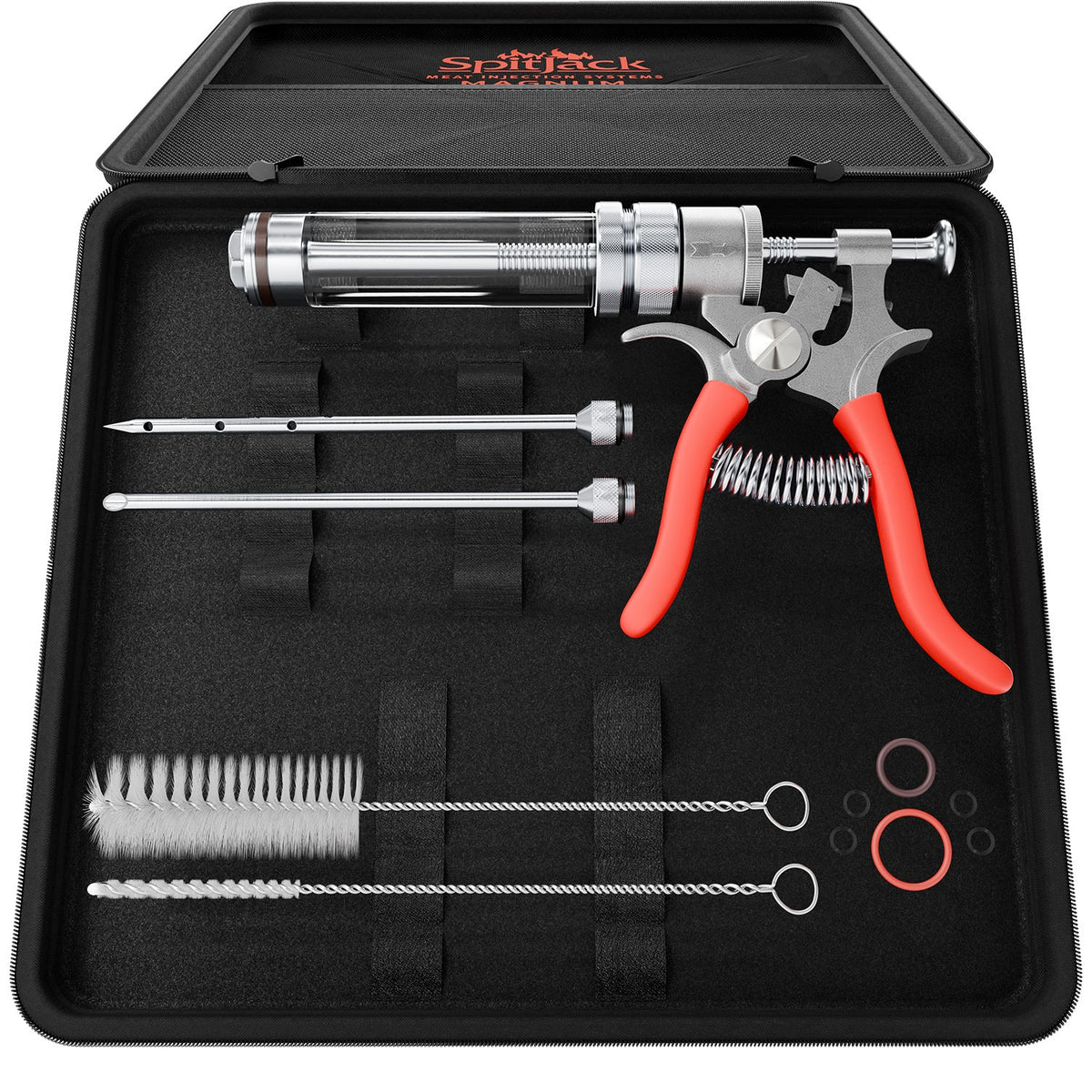 SpitJack Magnum Meat Injector Kit - 2 Needles with Deluxe Case