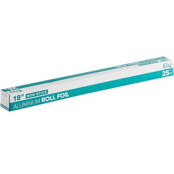 Non-Stick Aluminum Foil Roll | 18" x 25' - The Kansas City BBQ Store