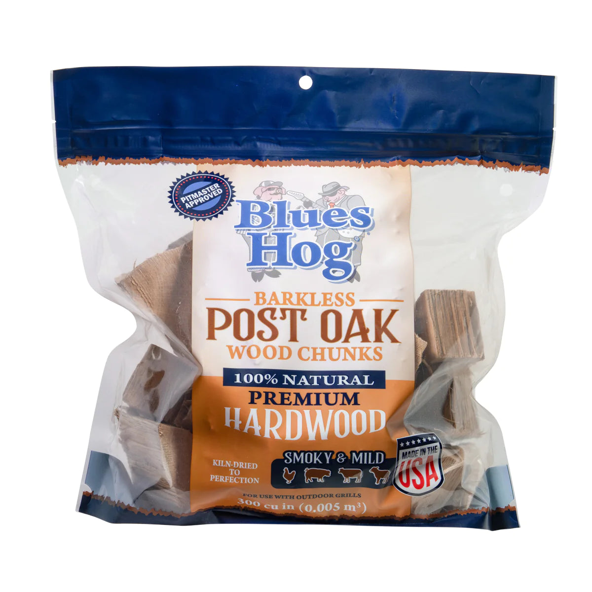 Blues Hog Barkless Post Oak Wood Chunks