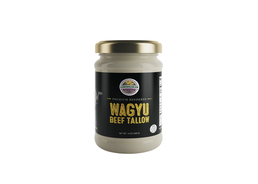 Premium Wagyu Beef Tallow – 14 oz jar of gourmet cooking fat