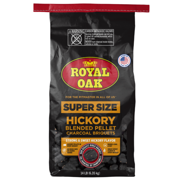 Royal Oak® Super Size™ Hickory Pellet Infused Charcoal Briquets