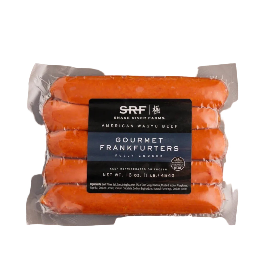 American Wagyu Beef Gourmet Hot Dogs | Snake River Farms