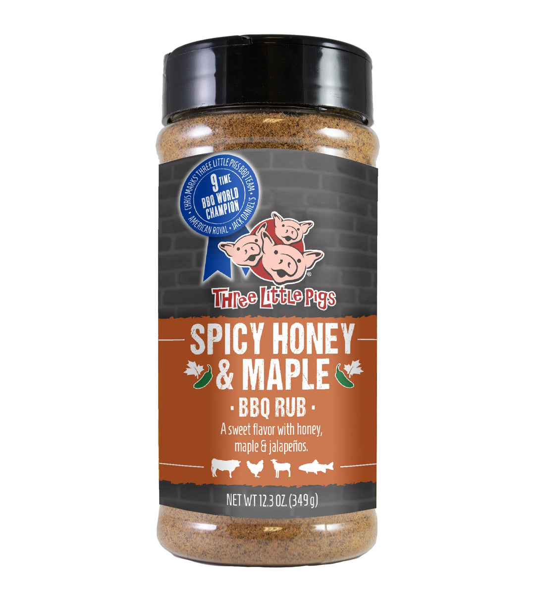 Three Little Pigs Spicy Honey & Maple Rub