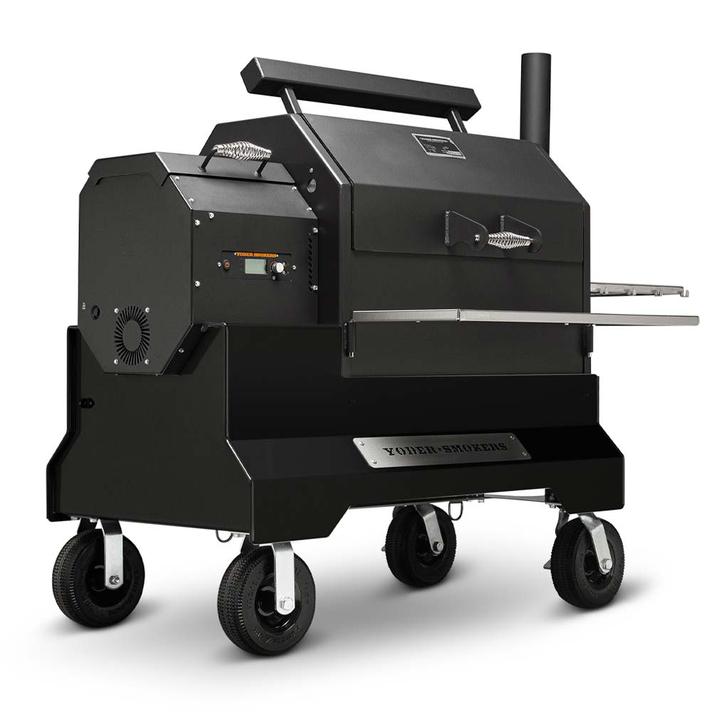 Yoder Smokers YS640S Pellet Grill on Competition Cart