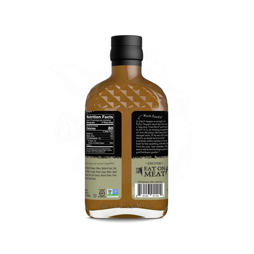 Rufus Teague KC Gold Mustard Barbecue Sauce