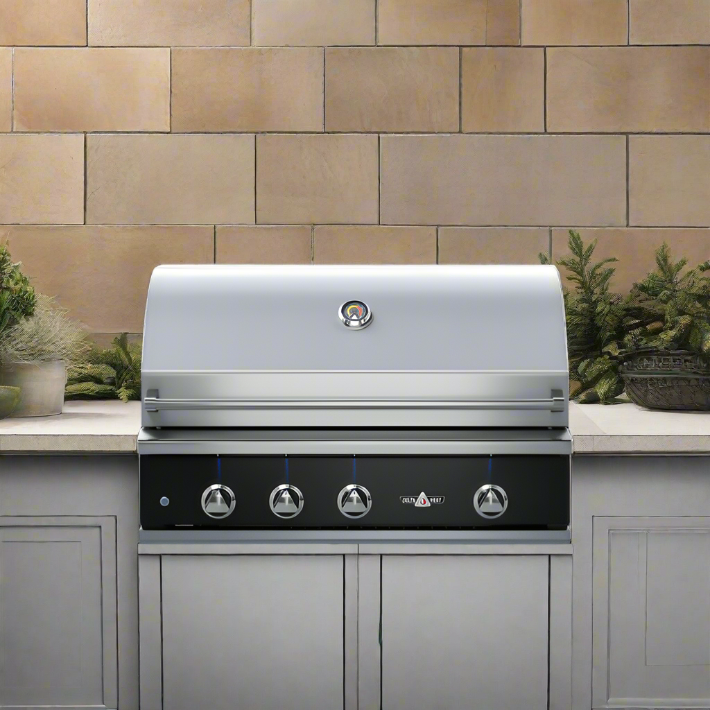 Delta Heat 38" Built-In Gas Grill (Black Display Panel)