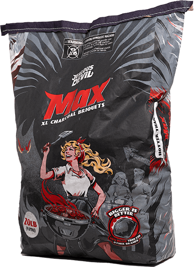 Jealous Devil Charcoal Briquettes 20lbs - The Kansas City BBQ Store