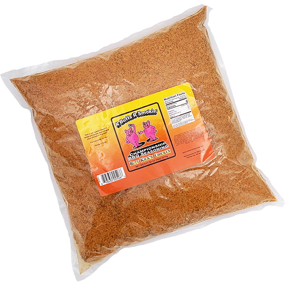 R Butts R Smokin' Butt Kick'n Chicken Championship BBQ Seasoning 5 lb. - The Kansas City BBQ Store