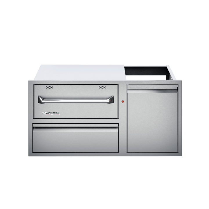 Twin Eagles Large Warming Drawer Combo