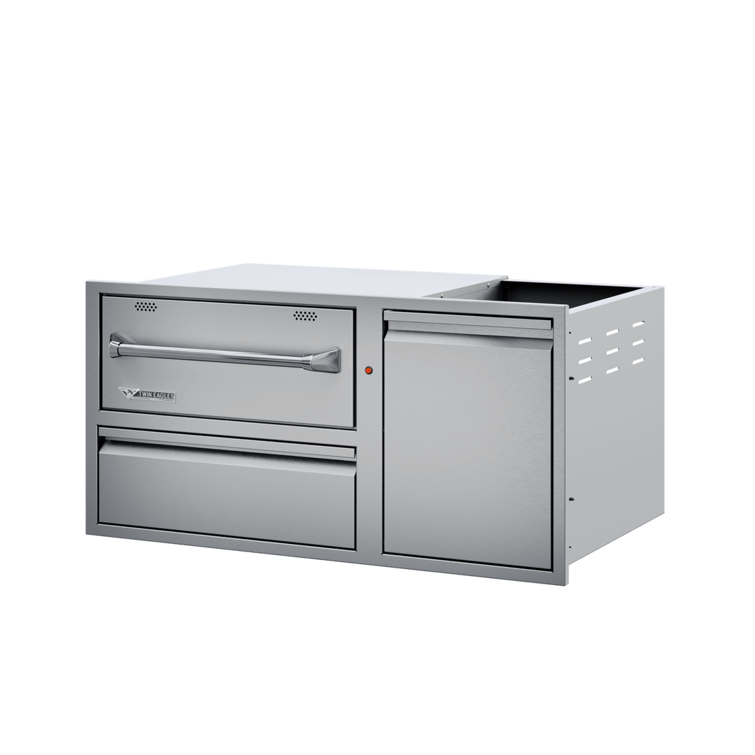 Twin Eagles Large Warming Drawer Combo