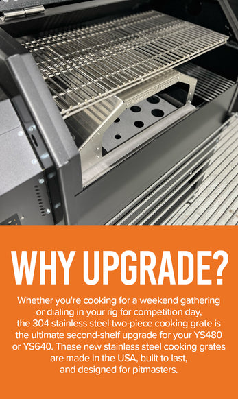 Yoder Smoker YS480 Stainless Steel 2 pc Cooking Grates