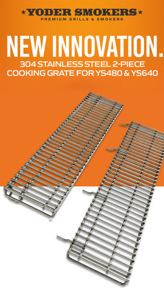 Yoder Smoker YS480 Stainless Steel 2 pc Cooking Grates