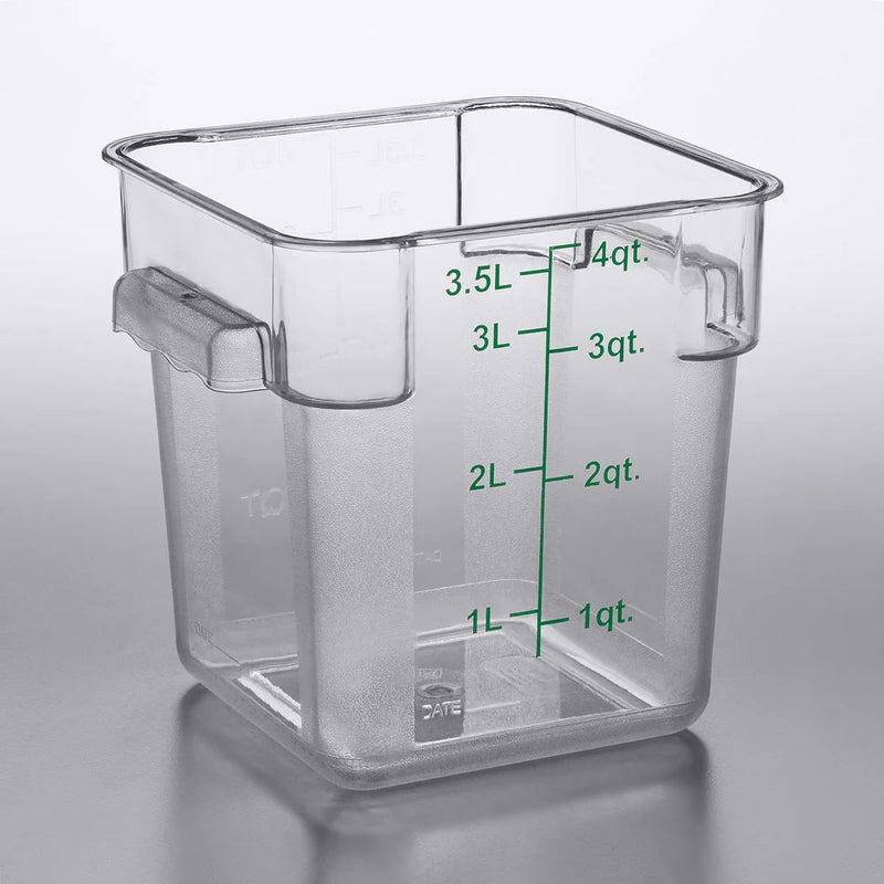 4 Qt. Plastic Food Container (Translucent)