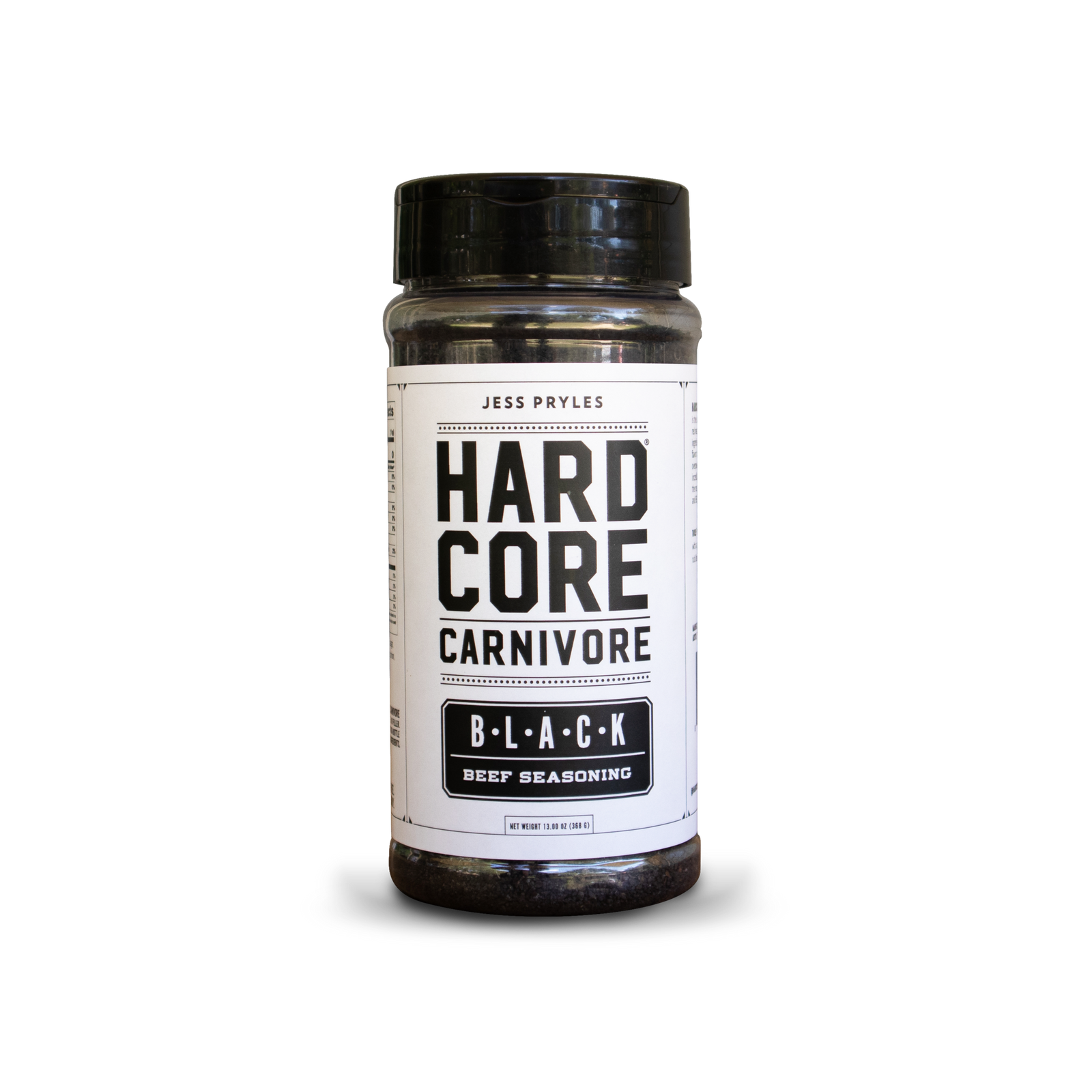 Hardcore Carnivore Black Rub - Gluten-Free Charcoal  BBQ Seasoning