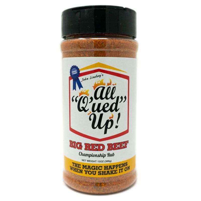All Q'ued Up Big Red Beef Rub