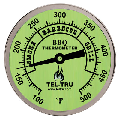 Tel-Tru BQ300 Thermometer, 3" Glow Dial, 2.5" Stem