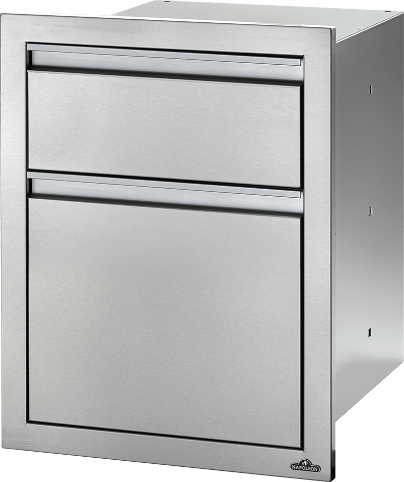 Napoleon Built-In 18" X 24" Double Drawer: Waste Bin