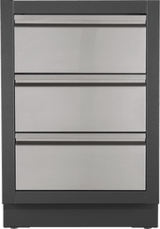 Napoleon Oasis Two Drawer Cabinet w/ False Top Drawer, Gray