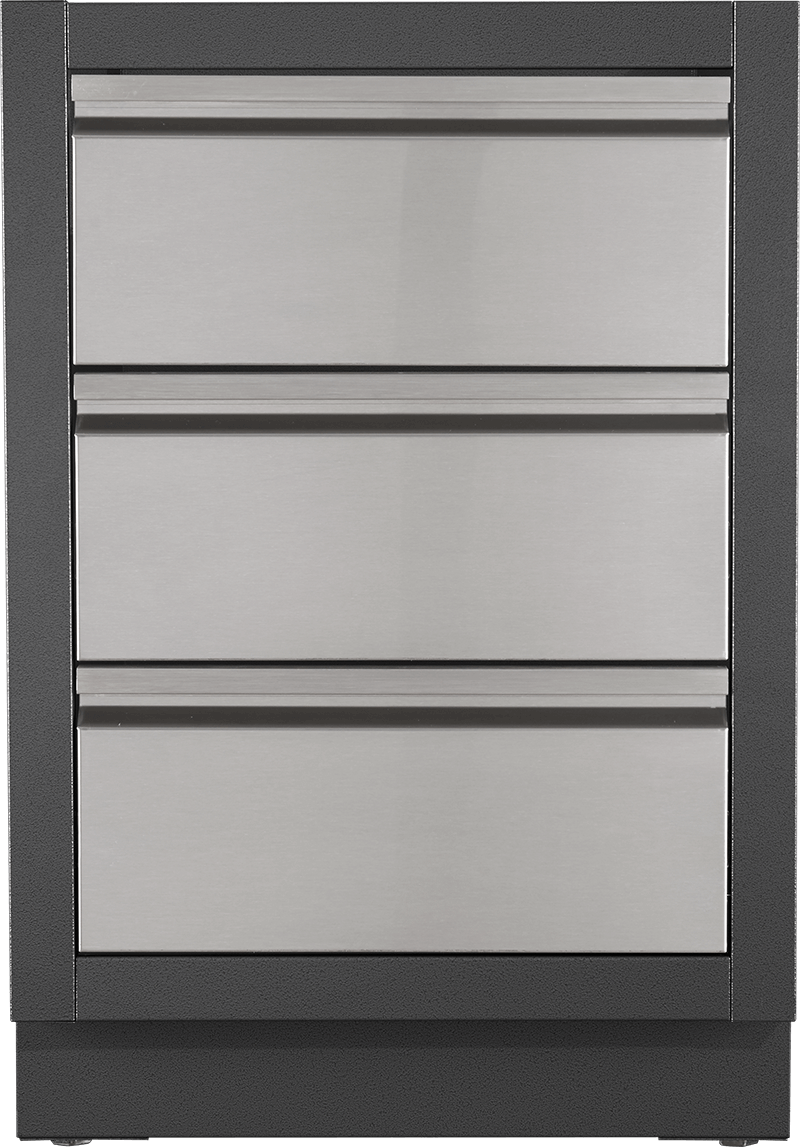 Napoleon Grills Oasis™ Two Drawer Cabinet w/ False Top Drawer, Gray