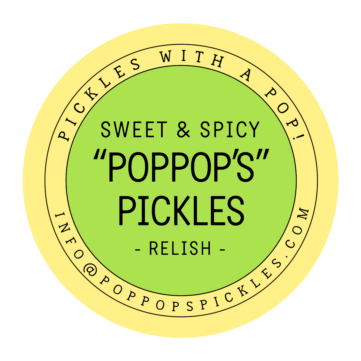 Pop Pop's Pickles Sweet & Spicy Relish