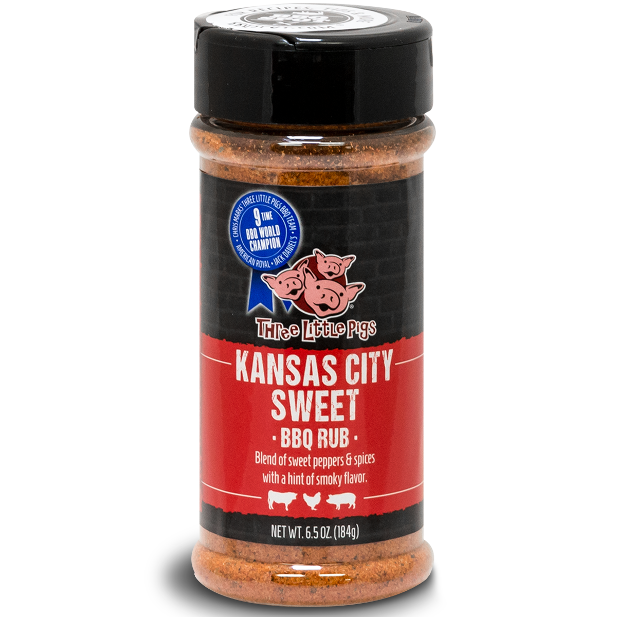Three Little Pigs Kansas City Sweet BBQ Rub, view 2